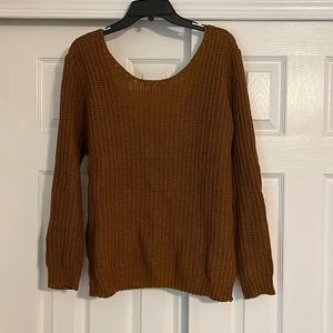 Brown chunky sweater